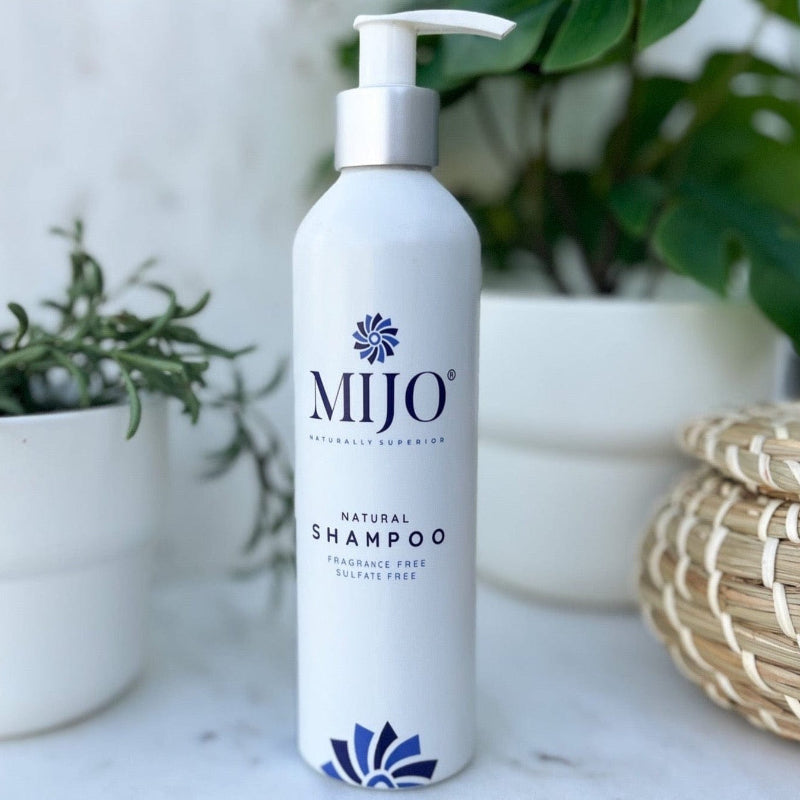 Mijo® Natural “Sensitive Skin & Scalp” Shampoo for Women - Fragrance Free, Sulfate Free, Paraben Free - Mijo® Hair
